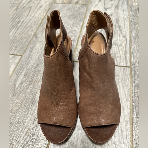 NEW Laura Bellariva Peep Bootie Italy Leather Size 6/36 - Picture 9 of 9